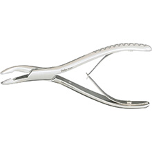 MILTEX HARTMAN Mastoid Rongeur 6" (152mm), Strong Curve. MFID: 19-804