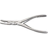 MILTEX ZAUFEL-JANSEN Rongeur, 7" (179mm), double action, slightly Curved jaws 4mm wide. MFID: 19-840