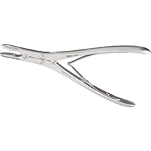 MILTEX RUSKIN Rongeur, 7-1/4" (185mm), Straight, 6mm Bite Jaws, Double Action. MFID: 19-854
