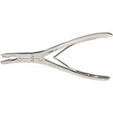 MILTEX RUSKIN Rongeur, 7-1/4" (185mm), Curved, 6mm Bite Jaws, Double Action. MFID: 19-856