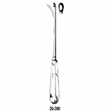 MILTEX HALLE Ethmoid Curette, 8-1/2" (21.6 cm), stainless oval cup on malleable copper shaft. MFID: 20-300