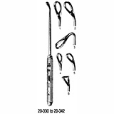 MILTEX COAKLEY Curette, 6-3/4" (17.1 cm), no. 1, 30 degree angle, large size. MFID: 20-332