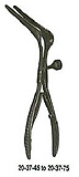 MILTEX COTTLE Septum Speculum, 5-1/8" (130mm), 1-3/4" (45mm) long narrow tapered blades, hinged double spring, side adjusting screw, Ebony Finish, Extra Delicate. MFID: 20-37-45
