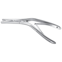 MILTEX RUBIN Septal Morselizer, 8" (20.3 cm), double action, deeply serrated jaws 17 X 5 mm, one slip-on guard. MFID: 20-552