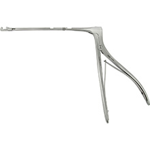 MILTEX HAJEK-KOFLER Sphenoid Punch Forceps, 5-7/8" (15 cm) shaft, 3 mm X 7 mm small solid biting jaws, reversible, original model. MFID: 20-559