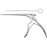 MILTEX Punch Rongeur, 5-/78" (15 cm) shaft, 1.5 mm bite, with cleaning port & stylet. MFID: 20-706