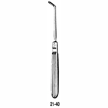 MILTEX JOSEPH Button End Knife, 6-1/4" (15.9 cm), angled blade 4 X 12 mm. MFID: 21-40