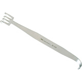 MILTEX Freeman Face Lift Retractor, 4 Sharp Offset Prongs, Length= 7-1/4" (184 mm), Width= 7/8" (22 mm). MFID: 21-128