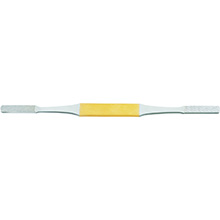 MILTEX Fomon Rasp, Double-Ended, Tungsten Carbide, Flat, Reverse Cutting, No 1 & 2, Length= 8-1/4" (210 mm), Width= 7.2 mm. MFID: 21-380TC