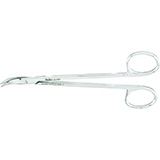 MILTEX QUIMBY Gum Scissors, strongly curved & pointed, smooth blades 15 mm. MFID: 21-558