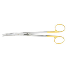 MILTEX Gorney Face Lift Scissors, Saber-Back, Tungsten Carbide, Curved, 1 Serrated Blade, Length= 7-1/2" (191 mm). MFID: 21-608TC