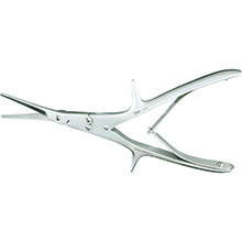 MILTEX GORNEY Septal Scissors, 7-3/4" (19.7 cm), double action, serrated blades with 1-3/4" (4.4 cm) cut. MFID: 21-621