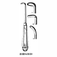 MILTEX BLAIR Cleft Palate Elevator, 7-3/4" (19.7 cm), right angle, semi-sharp tip. MFID: 22-302