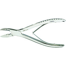 MILTEX CLEVELAND Oral Surgery Rongeur 6-1/2", No. 5, Side Cutting, Jaws at 25 degrees Angle. MFID: 22-490
