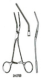 MILTEX DEBAKEY Multipurpose Pediatric Clamp, 6-1/2" (16.5 cm), angled 30 degree. MFID: 24-2700