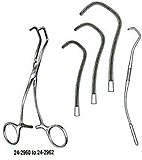 MILTEX DEBAKEY-DERRA Anastomosis Clamp, 6-1/4" (15.9 cm), small jaws. MFID: 24-2960