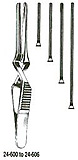 MILTEX DEBAKEY Bulldog Clamp, straight, cross-action, 4-7/8" (125mm) overall length, 2-5/8" (68mm) jaw length. MFID: 24-606