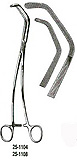 MILTEX SATINSKY Vascular Clamp for Vena Cava, 10-1/2" (270mm), Inside Jaws, Length 50mm x 10mm Width. MFID: 25-1104