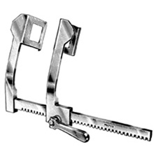 MILTEX FINOCHIETTO Rib Spreader, 8-3/4" (225mm) Spread, Blades 2-1/4" (56mm) Deep x 2-5/8" (66mm) Wide, Original Model, Standard Size, Curved Arms. MFID: 25-130