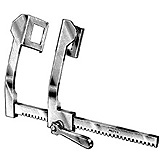 MILTEX FINOCHIETTO Rib Spreader, 12-1/4" (313mm) Spread, Blades 2-1/4" (56mm) Deep x 2-5/8" (66mm) Wide, Original Model, Standard Size, Curved Arms. MFID: 25-134