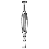 MILTEX ALEXANDER-FARABEUF Periosteotome, 8-1/4" (21 cm), standard size, 12 mm & 24 mm wide ends. MFID: 25-22