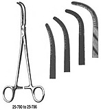 MILTEX RUMEL Thoracic Artery Forceps 8-3/4" (225mm), Full Curve, 2.5mm tip. MFID: 25-784