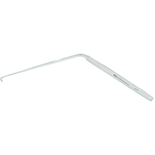 MILTEX LOVE Nerve Root Retractor, 8-1/2" (21.6 cm), angled 45 degrees, 7 mm blade. MFID: 26-1352