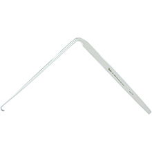 MILTEX LOVE Nerve Root Retractor, 8-1/2" (21.6 cm), angled 90 degrees, 7 mm blade. MFID: 26-1354