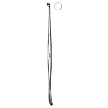 MILTEX PENFIELD Dissector, style no. 1, 7" (178mm), 6.86mm Sharp Cup and 6.22mm Blunt, Slight Curve. MFID: 26-1450