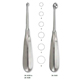 MILTEX BRUNS Bone Curette, 6-3/4" (169mm), Round Cup, 14mm Diameter, Size 6. MFID: 26-1660