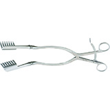 MILTEX BECKMAN-Eaton Laminectomy Retractor, 12-3/4" (32.4 cm), hinged, 7 X 7 sharp teeth, 2" (5.1 cm) deep X 1-3/4" (4.4 cm) wide. MFID: 26-1973