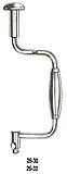 MILTEX HUDSON Brace Set, Standard Thumbscrew Chuck, Complete with 4 Burrs (1 each: 26-33-1, 26-33-2, 26-33-3, 26-33-4). MFID: 26-30