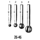 MILTEX Replacement Points for STILLE pattern drills, Round Burr, 5mm. MFID: 26-46-1