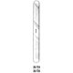 MILTEX DAVIS Spatula, 7" (17.8 cm) X 1/2" (1.3 cm), nickel silver, malleable. MFID: 26-724