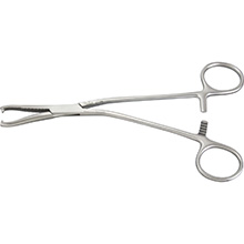 MILTEX DINGMAN Small Bone & Cartilage Clamp 7-1/4" (186mm), Serrated, 2 x 2 Teeth, 4mm Wide Jaws. MFID: 27-24