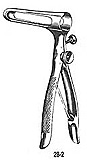 MILTEX SIMS Rectal Speculum, 5-7/8" (150mm), Blades 3-1/2" (90mm) Deep x 5/8" (17mm), Wide. MFID: 28-2