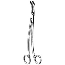 MILTEX PRATT Rectal Scissors, 8-1/4" (21 cm), S-shaped, blunt points. MFID: 28-244