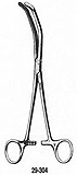MILTEX HERRICK Kidney Pedicle Clamp, 9-1/2" (240mmcm), Double Angled Jaws, Serrated. MFID: 29-304