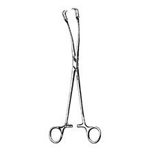 MILTEX SCHROEDER Uterine Vulsellum Forceps, 10" (25.4 cm), curved sideways. MFID: 30-1010