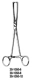 MILTEX MUSEUX Uterine VULSELLUM Forceps, 9-1/2" (24.1 cm), straight, 6 mm jaws, 2 X 2 teeth. MFID: 30-1050-6