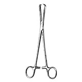 MILTEX GORDON Uterine Vusellum Forceps, 9" (22.9 cm), straight, heavy pattern, 3 X 3 teeth. MFID: 30-1077