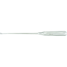 MILTEX SIMS Uterine Curette, 11" (27.9 cm), sharp blades on malleable shank, size 00. MFID: 30-1205-00