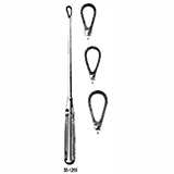 MILTEX GREENE Uterine Curette, 11" (27.9 cm), serrated blunt blade on malleable shank, size 6. MFID: 30-1255-6