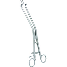 MILTEX KOGAN Endocervical Speculum, 11" (27.9 cm), improved pattern with ratchet & gauge, extra delicate fenestrated jaws 3 mm wide. MFID: 30-1351