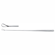 MILTEX HEANEY Uterine Biopsy Curette, 9-3/4", Serrated Loop. MFID: 30-1385