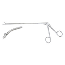 MILTEX WITTNER Uterine Biopsy Forceps, 8-1/2" (21.6 cm) shaft, teeth on lower jaw, standard model with angled tip. MFID: 30-1486