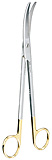MILTEX Z-Type Hysterectomy/Parametrium Scissors, 10-1/2" (26.7cm) Curved, Carb-N-Sert, Tungsten Carbide Blades. MFID: 30-2106TC