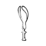 MILTEX SIMPSON Obstetrical Forceps, 12-1/4" (313mm), Short Model. MFID: 30-2305