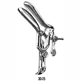 MILTEX GRAVES Improved Vaginal Speculum, medium size, 1-3/8" (3.5 cm) X 4" (10.2 cm), wide angle blades. MFID: 30-25