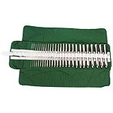 MILTEX HEGAR Uterine Dilators, 7" (17.8 cm), single end, set of 26 Dilators in Khaki Roll, sizes 1 to 26 mm. MFID: 30-520